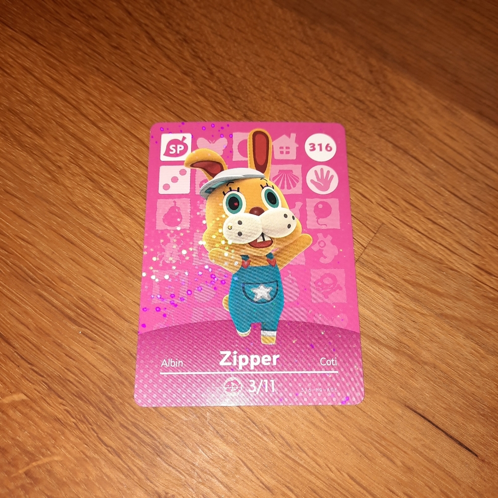 Zipper T. Bunny / ぴょんたろう 🌈holographic🌈 amiibo card